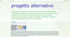 Desktop Screenshot of progettoalternativo.com